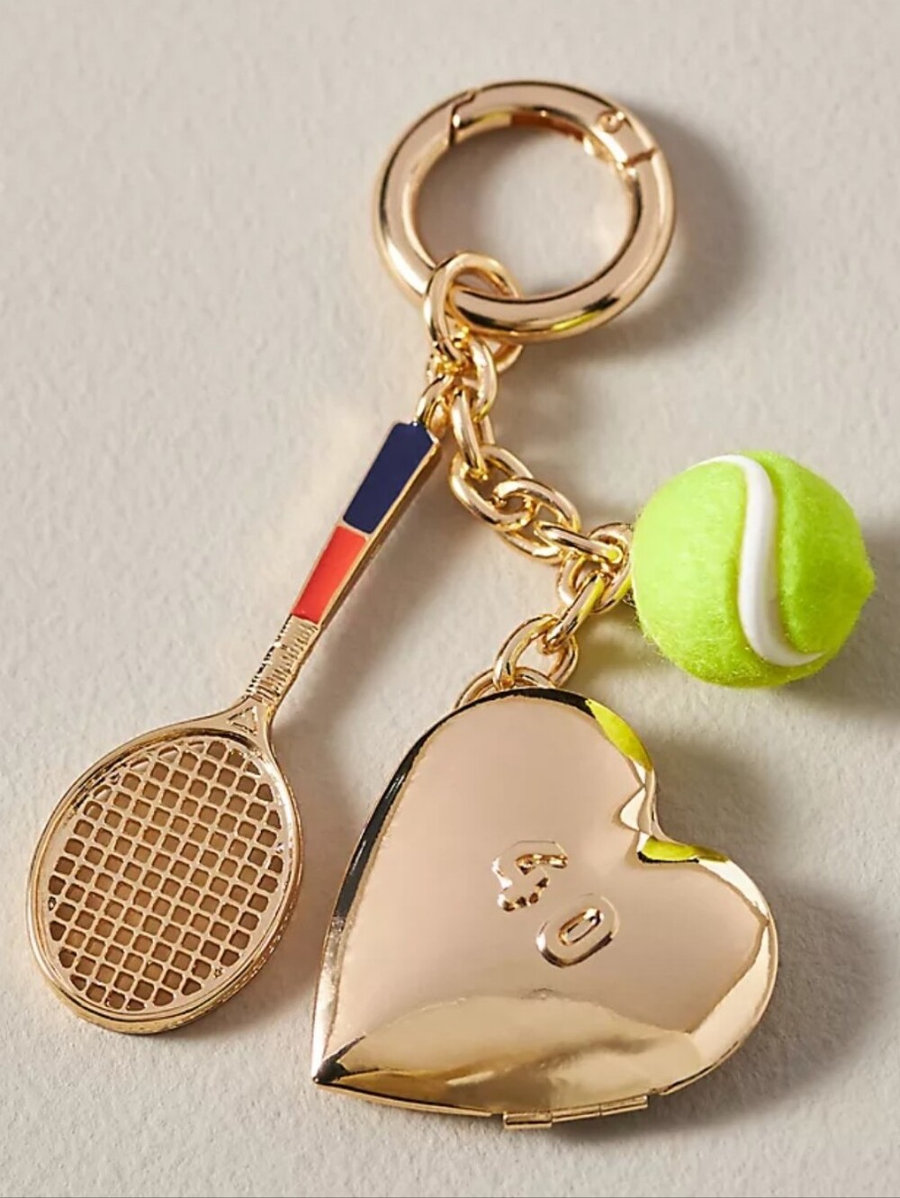 🎾 NEW Anthropologie Tennis Cluster Bag Charm 💚
